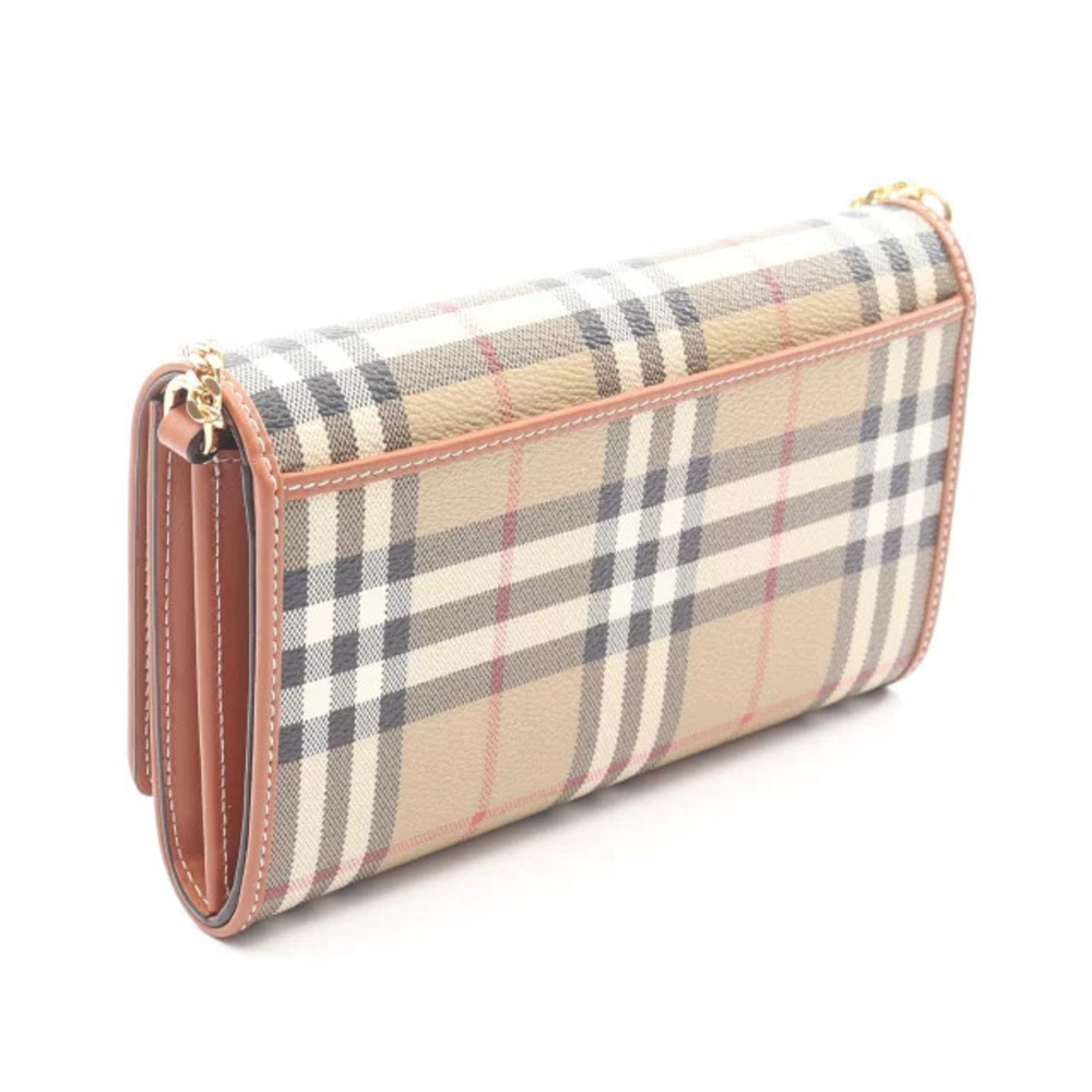 Burberry Nova Check Shoulder Bag Canvas Leather Beige Multicolor - Picture 2 of 4